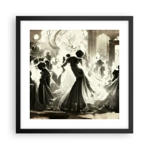 Poster în ramă neagră - Marea mascaradă - 40x40 cm