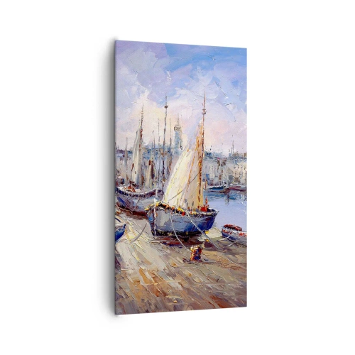 Tablou pe pânză - Orășel de lângă golf - 65x120 cm