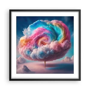 Poster în ramă neagră - Visul unui parc de distracții - 50x50 cm