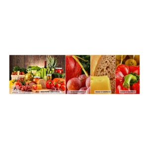 Mostră tapet Premium Sand - Afumate, prăjite, marinate - Gastronomie, Legume, Fructe - 100x30 cm