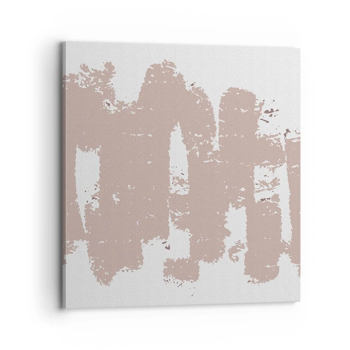 Tablou pe pânză - Abstracție în roz moale - 70x70 cm