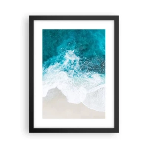 Poster în ramă neagră - Mângâiere naturală - 30x40 cm