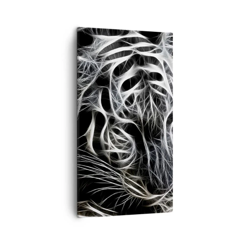 Tablou pe pânză - Un studiu al lejerității felinelor - 45x80 cm