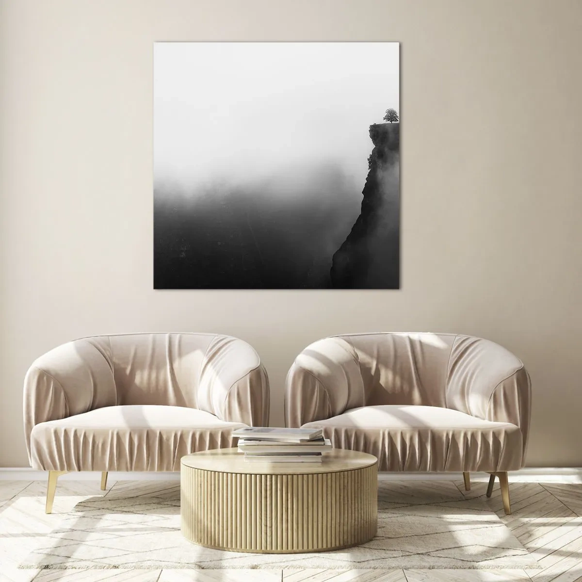 Tablou pe sticlă - La capătul lumii - 70x70 cm