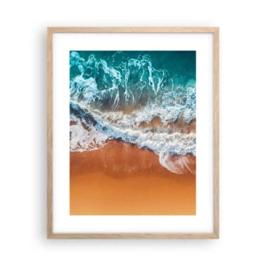 Poster în ramă de stejar deschis - Întotdeauna în tandem - 40x50 cm