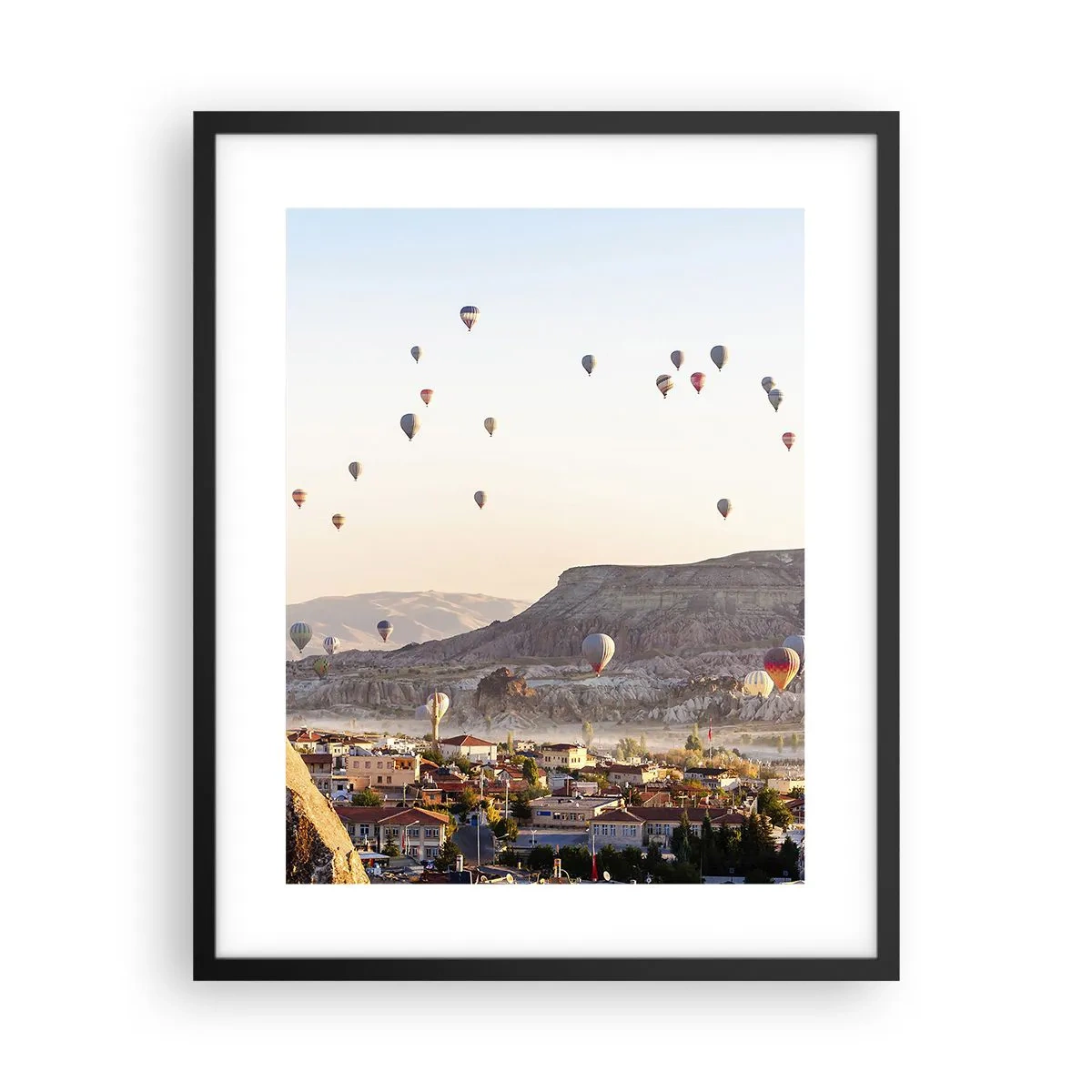 Poster în ramă neagră - Ca niște nave pe cer - 40x50 cm