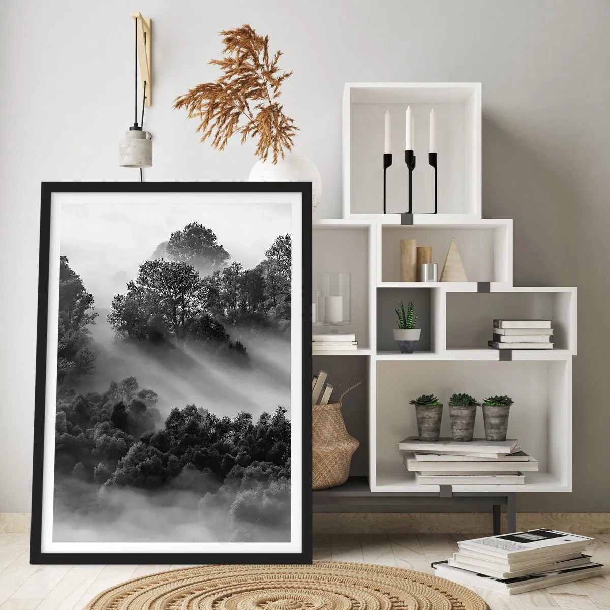 Poster în ramă neagră - Trezindu-se din somn - 61x91 cm