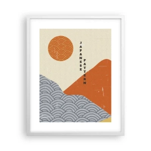 Poster în ramă albă - În stil japonez - 40x50 cm