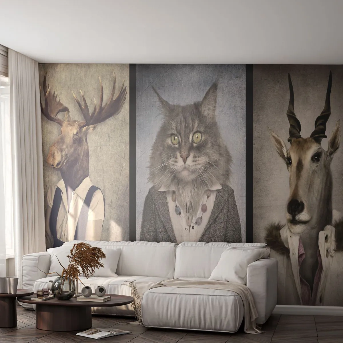 Tapet Standard Eco - Blănurile sunt din nou la modă - Abstracția, Fantezie, Elan - 400x280 cm