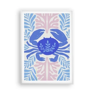Poster în ramă albă - Ca o floare de mare - 70x100 cm