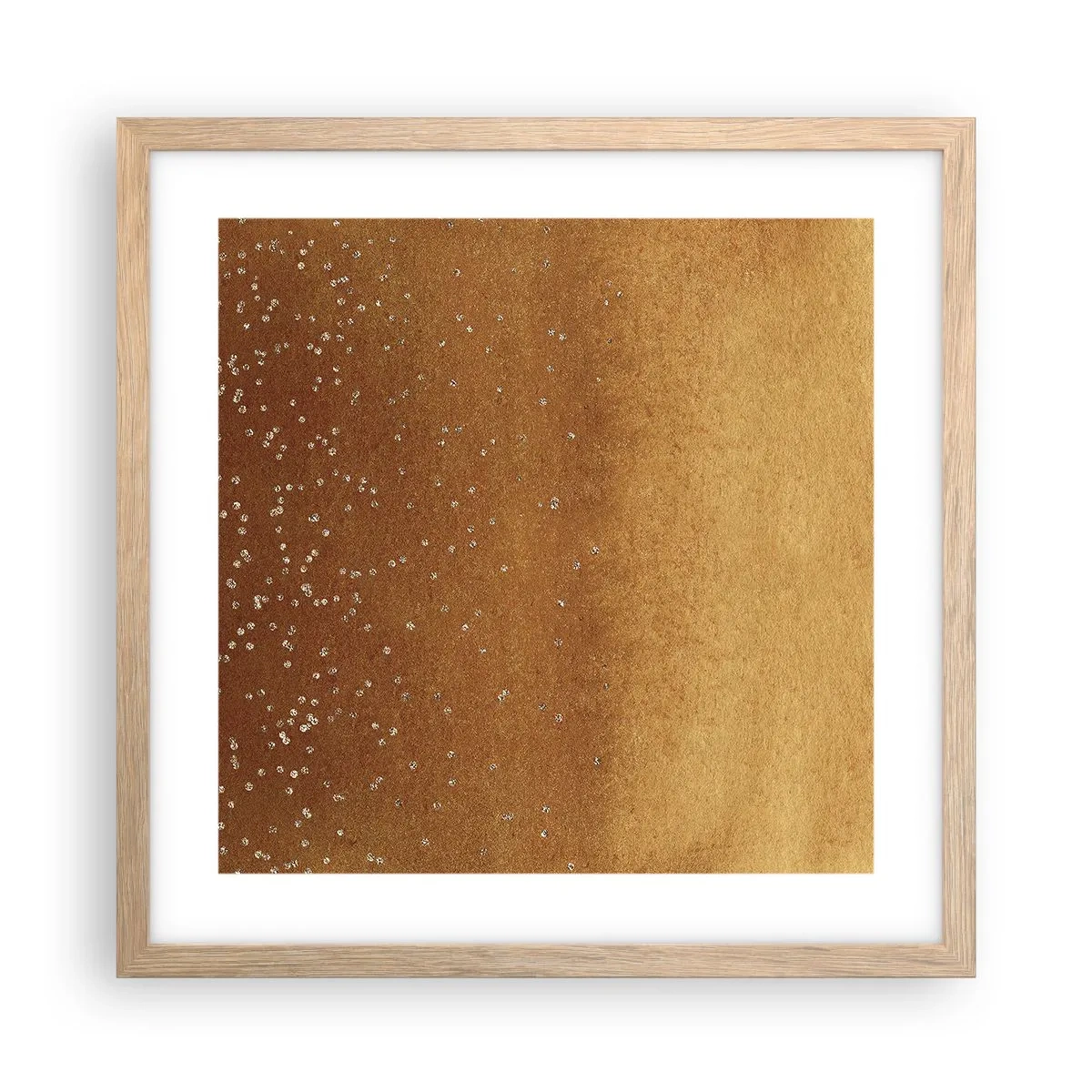 Poster în ramă de stejar deschis - Nașterea luminii - 40x40 cm