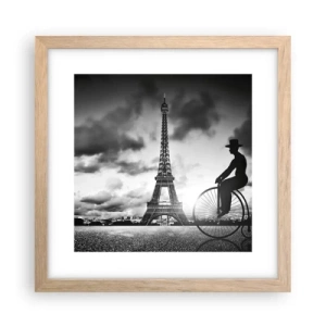 Poster în ramă de stejar deschis - Dorul de Belle Epoque - 30x30 cm