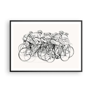 Poster în ramă neagră - Mână în mână - 100x70 cm