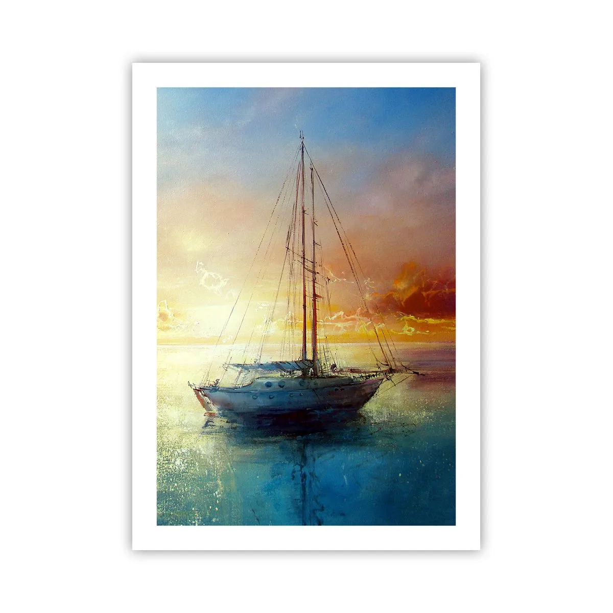 Poster - Într-un golf de aur - 50x70 cm