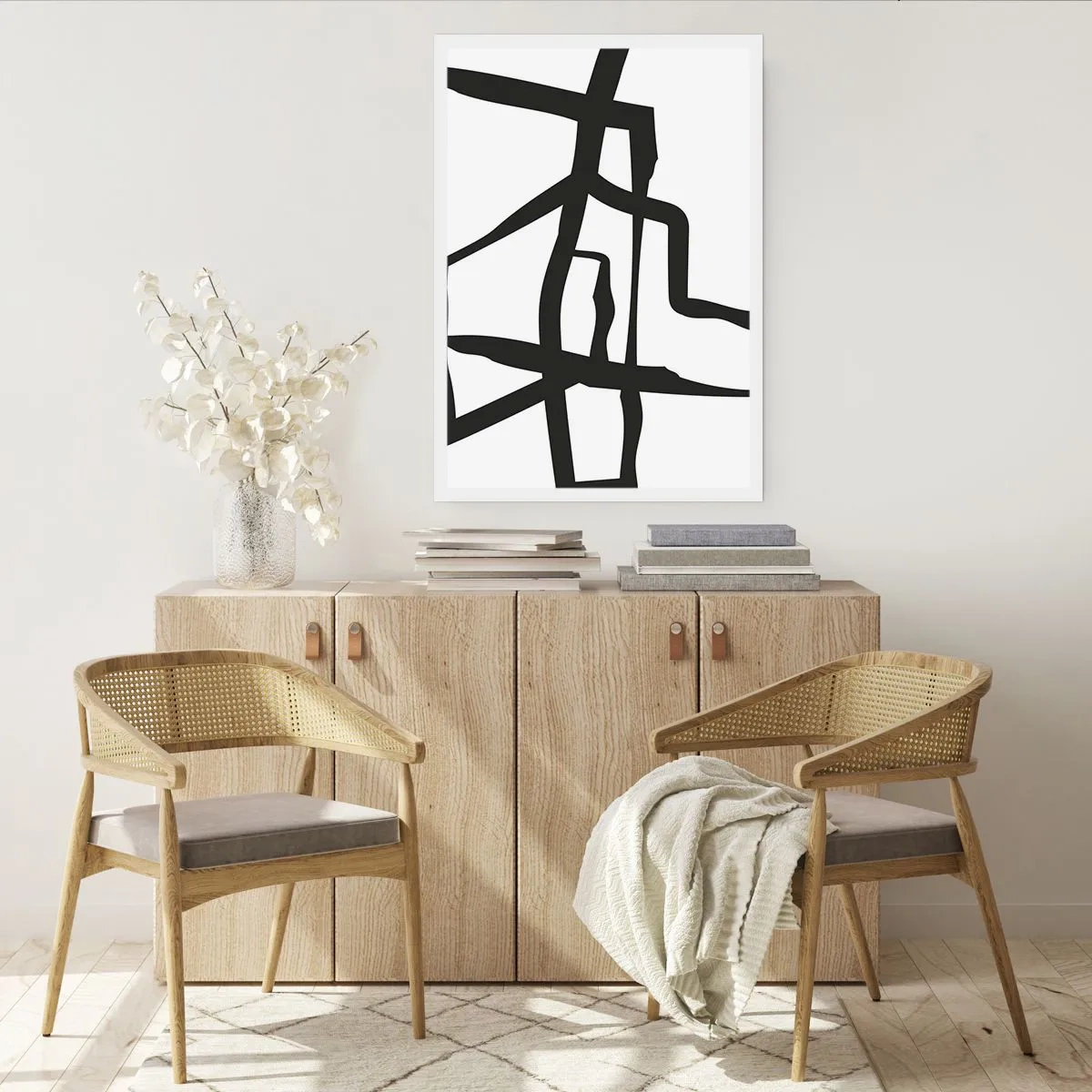 Poster - Construcție în alb și negru - 61x91 cm