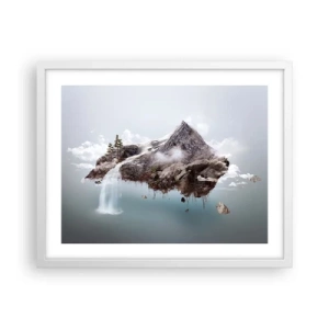 Poster în ramă albă - Prin ochii unui suprarealist - 50x40 cm