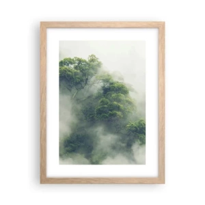 Poster în ramă de stejar deschis - Înfășurate în ceață - 30x40 cm