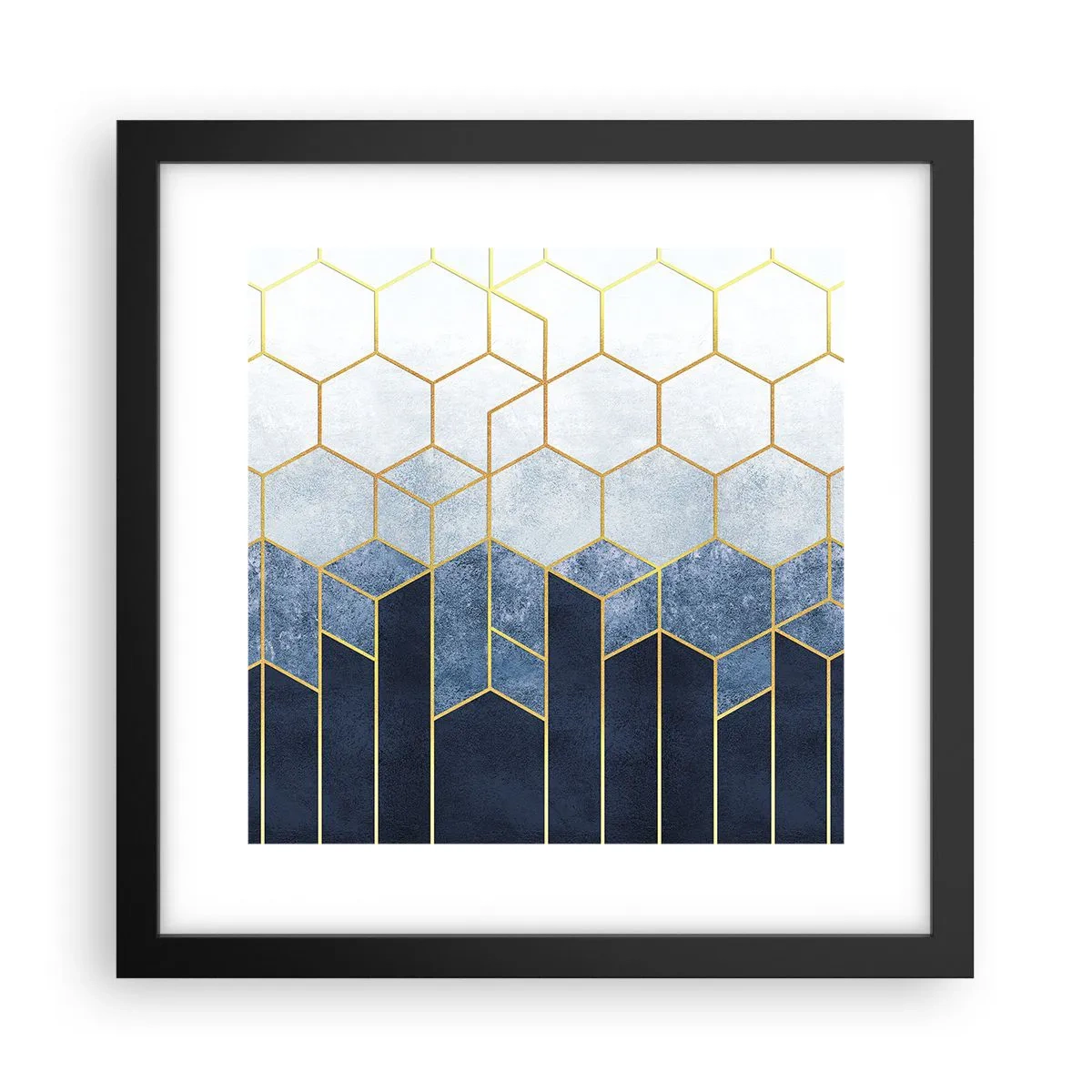 Poster în ramă neagră - Compoziție în ritm sincopat - 30x30 cm