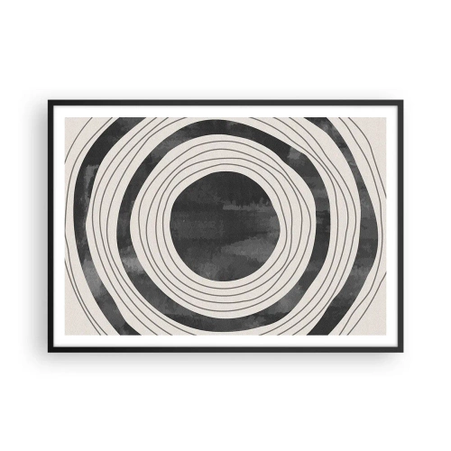Poster în ramă neagră - Direct la subiect - 100x70 cm