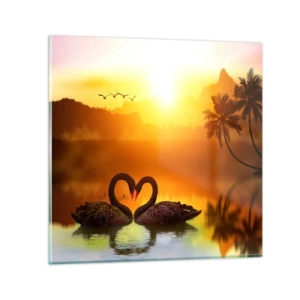 Tablou pe sticlă - Fiecare cu pereche - 70x70 cm