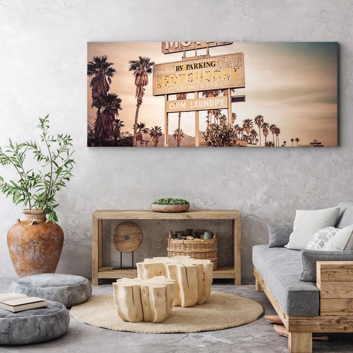 Tablou pe pânză - Timpul s-a oprit aici - 90x30 cm