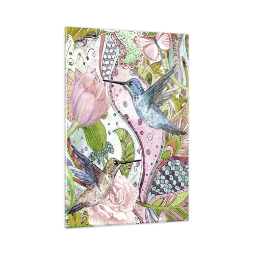 Tablou pe sticlă - Încurcat în viță de vie - 80x120 cm