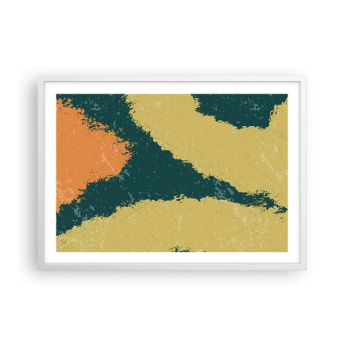Poster în ramă albă - Abstracție - în slow motion - 70x50 cm