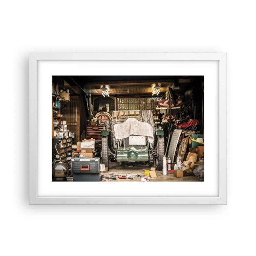 Poster în ramă albă - Înapoi în trecut - 40x30 cm