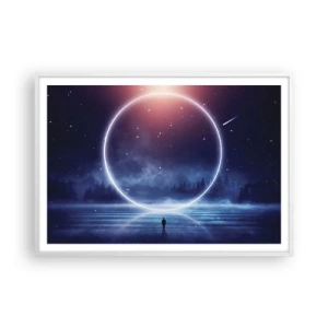 Poster în ramă albă - Ei sunt deja aici... - 100x70 cm