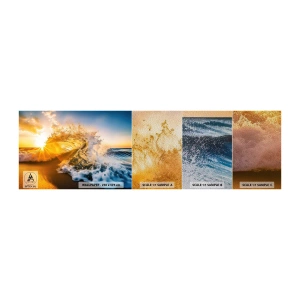 Mostră tapet Premium Sand - Joc în nisip - Val, Mare, Apă - 100x30 cm