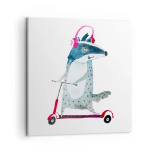 Tablou pe pânză - Bucurie de bursuc - 50x50 cm