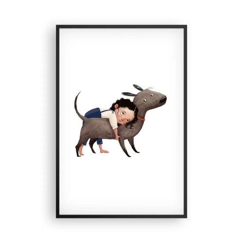 Poster în ramă neagră - Cei mai buni prieteni - 61x91 cm