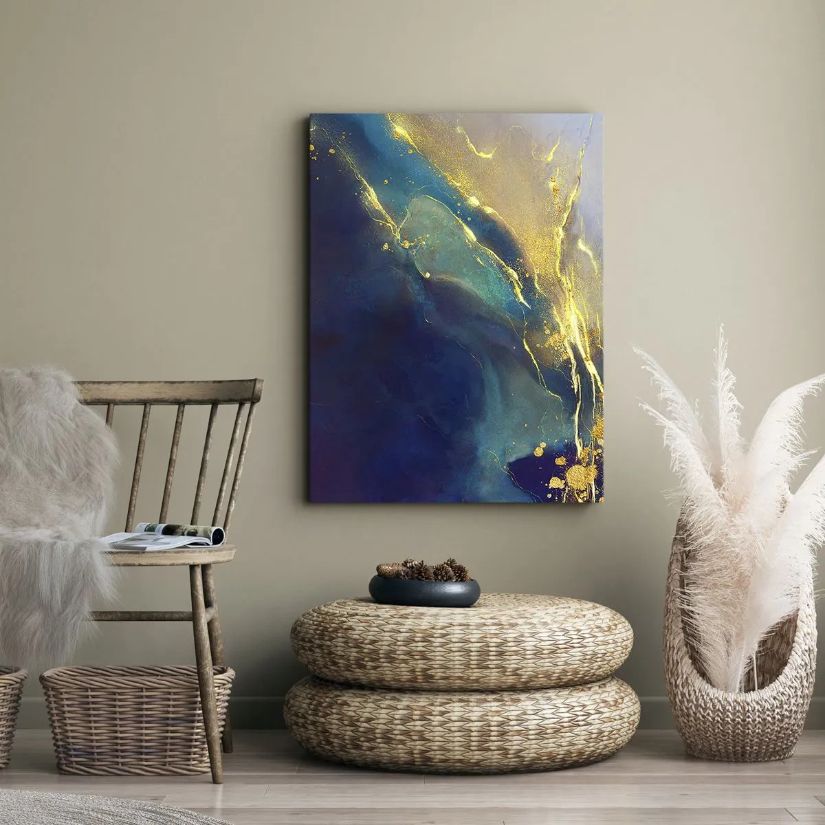 Tablou pe pânză - Baltă de aur - 50x70 cm