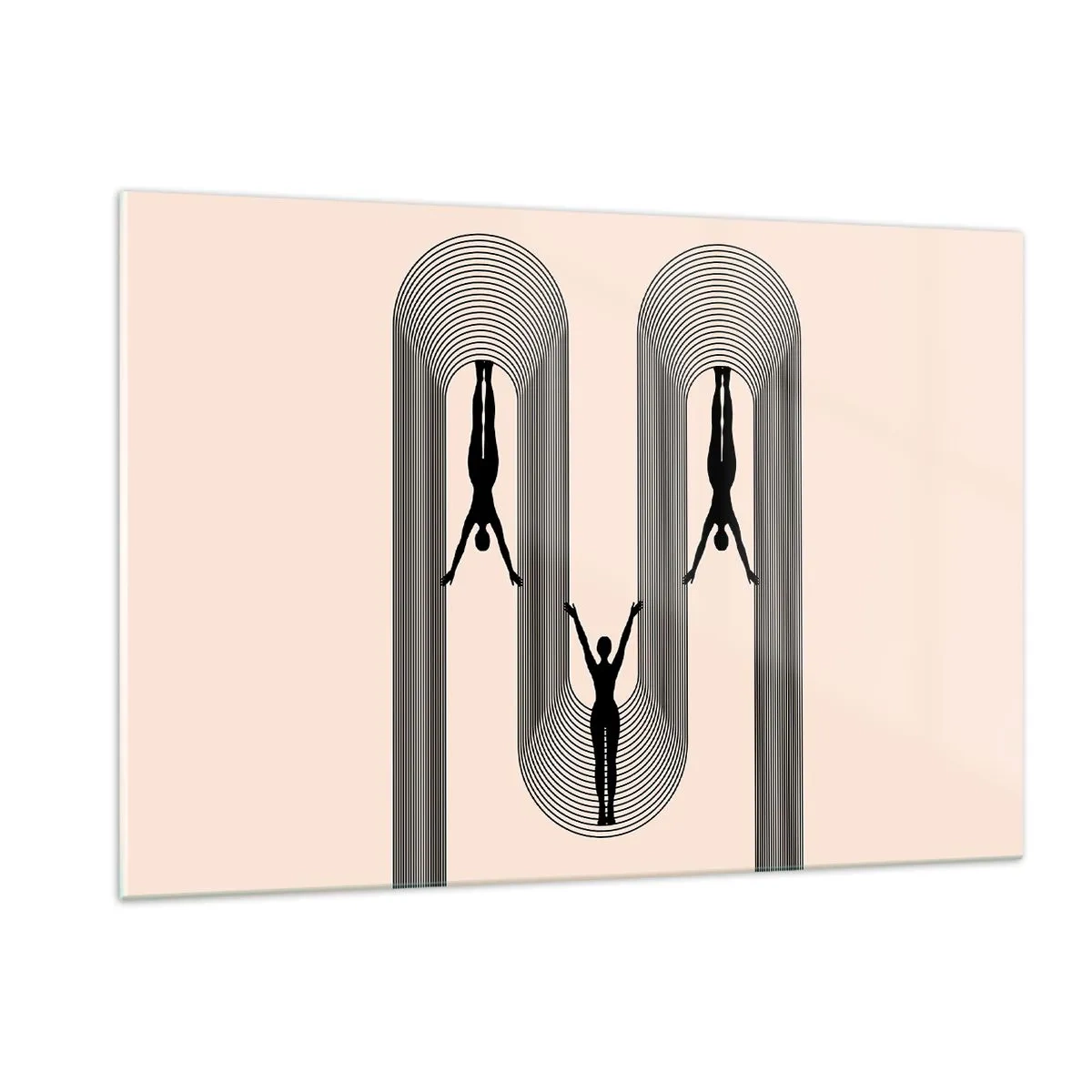 Tablou pe sticlă - Cu susul în jos - 120x80 cm