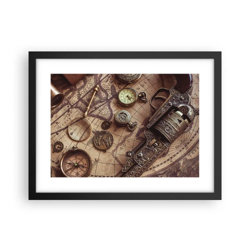 Poster în ramă neagră - Sugestii de aventură - 40x30 cm