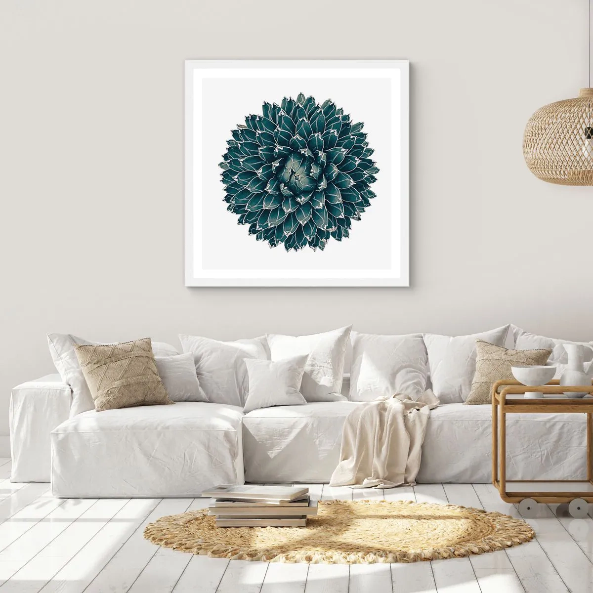 Poster în ramă albă - Steaua deșertului - 40x40 cm