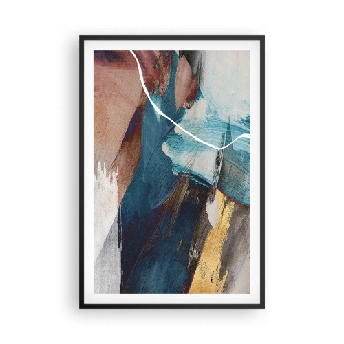 Poster în ramă neagră - Cu fler și energie - 61x91 cm