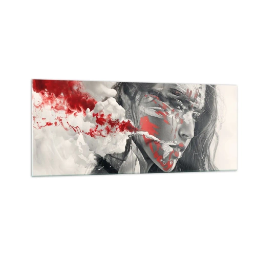 Tablou pe sticlă - În aburul absurdului - 100x40 cm