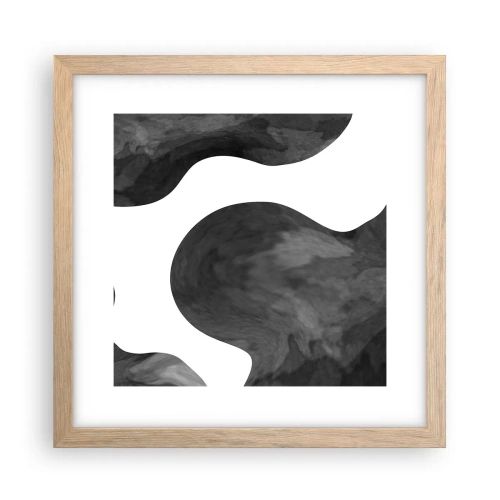 Poster în ramă de stejar deschis - Calea Lactee - 30x30 cm