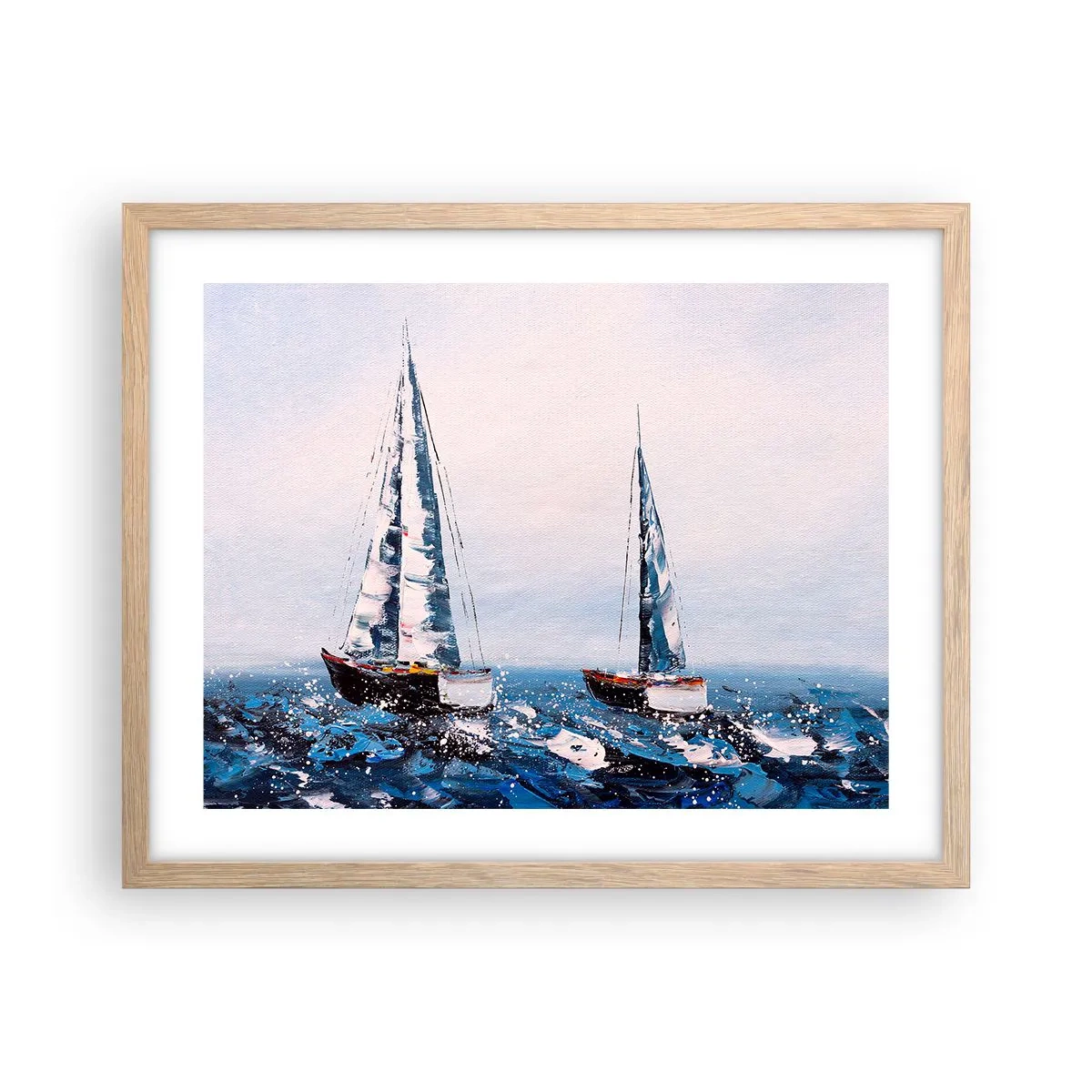 Poster în ramă de stejar deschis - Frăția vântului - 50x40 cm