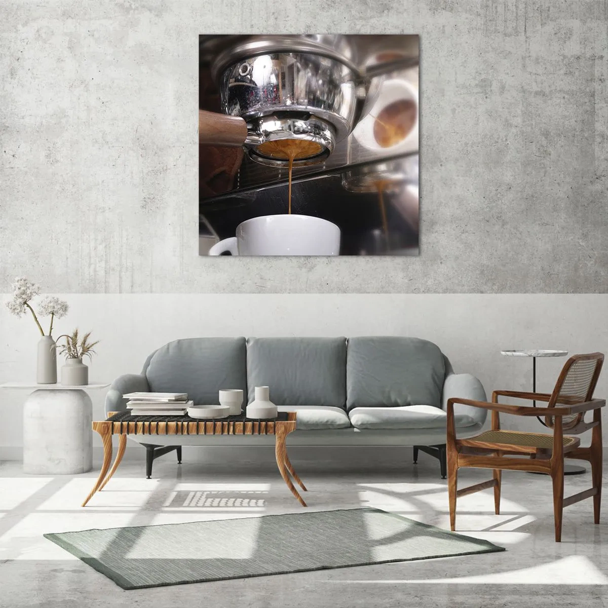 Tablou pe sticlă - Cel mai bun moment al zilei - 70x70 cm