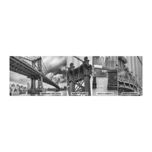 Mostră de Tapet Standard Eco - Spre inima orașului - New York, Oraș, Manhattan - 100x30 cm