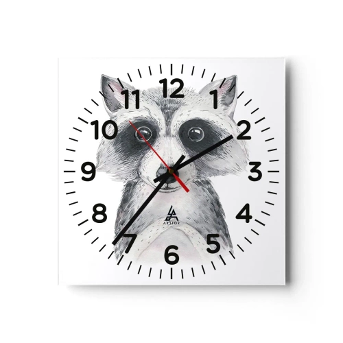 Ceas de perete - Ceas pe sticlă - Un moment pentru emoții - 30x30 cm