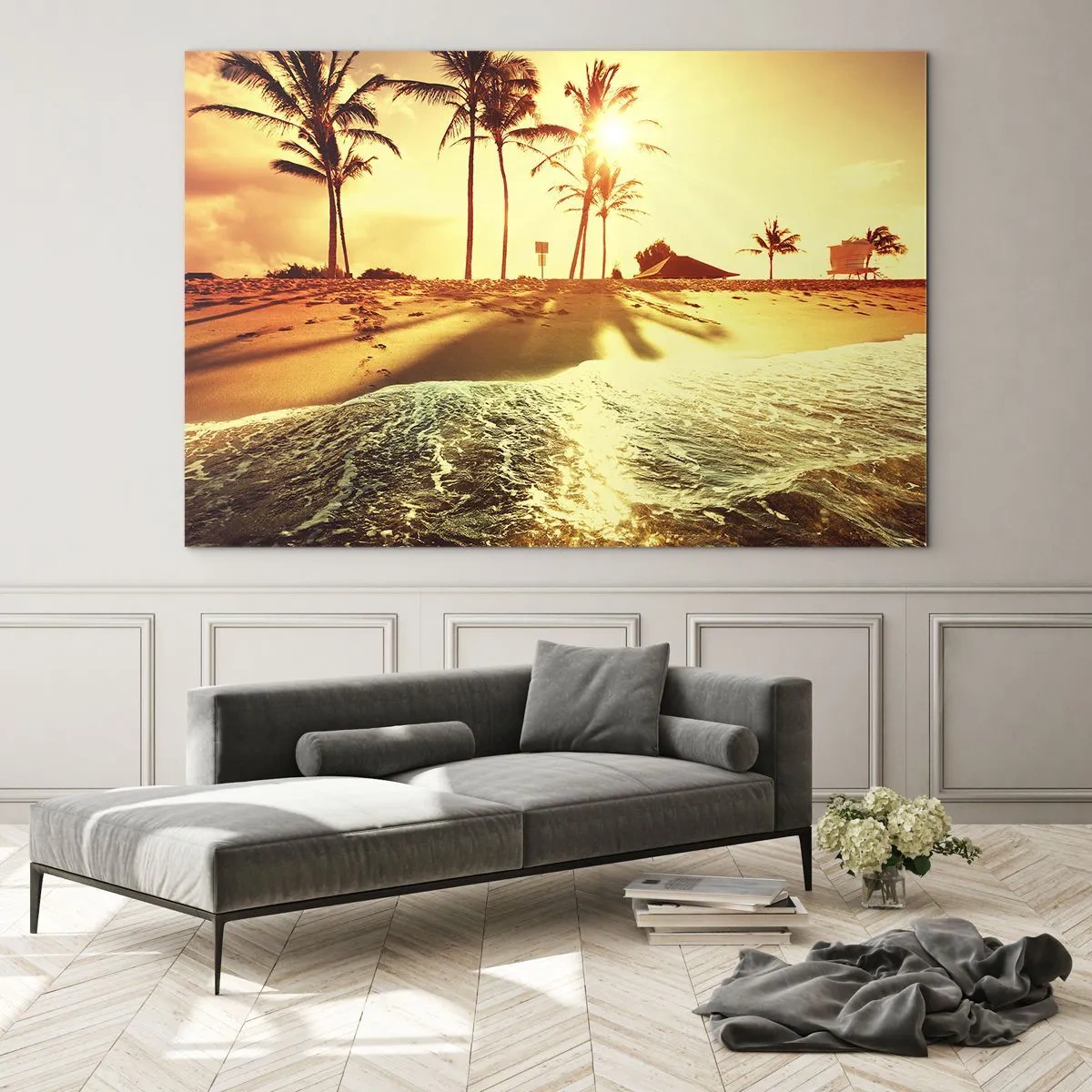 Tablou pe sticlă - California după-amiază - 120x80 cm