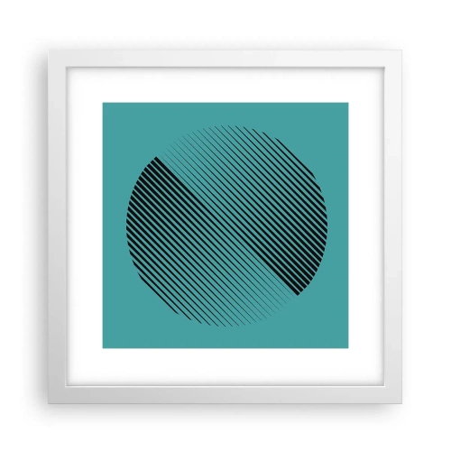Poster în ramă albă - Cercul - o variație geometrică - 30x30 cm