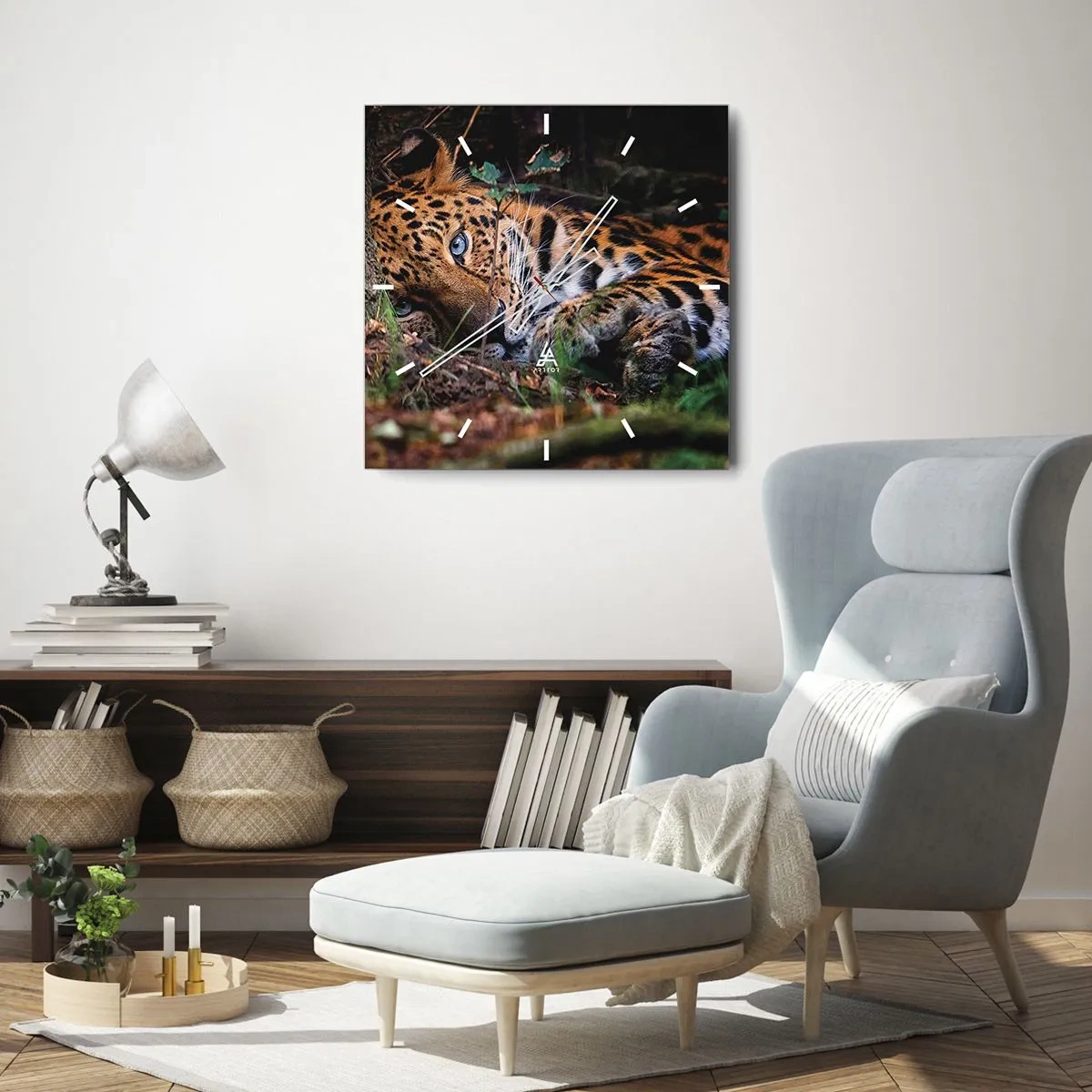 Ceas de perete - Ceas pe sticlă - Să ai încredere în mine - 40x40 cm