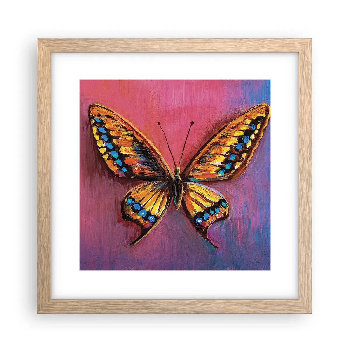 Poster în ramă de stejar deschis - O bijuterie a naturii - 30x30 cm