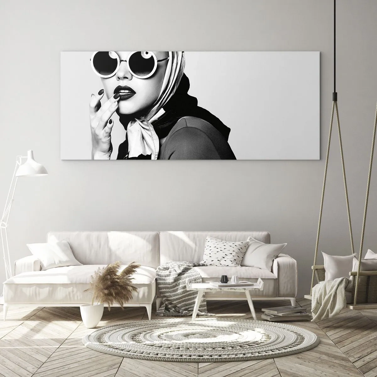Tablou pe sticlă - Salutări din anii `60. - 100x40 cm