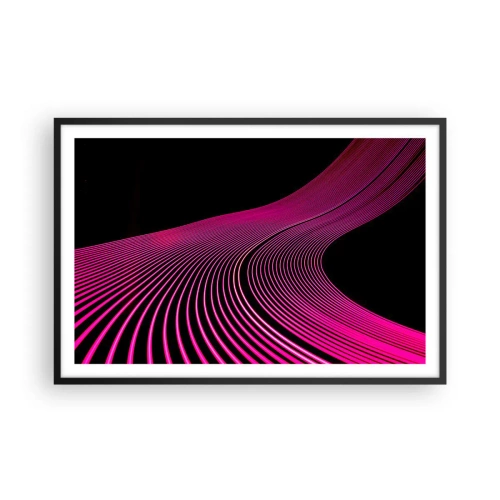 Poster în ramă neagră - Bulevardul de lumină - 91x61 cm
