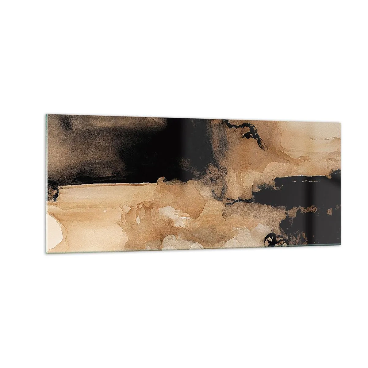 Tablou pe sticlă - O abstractizare intrigantă - 100x40 cm